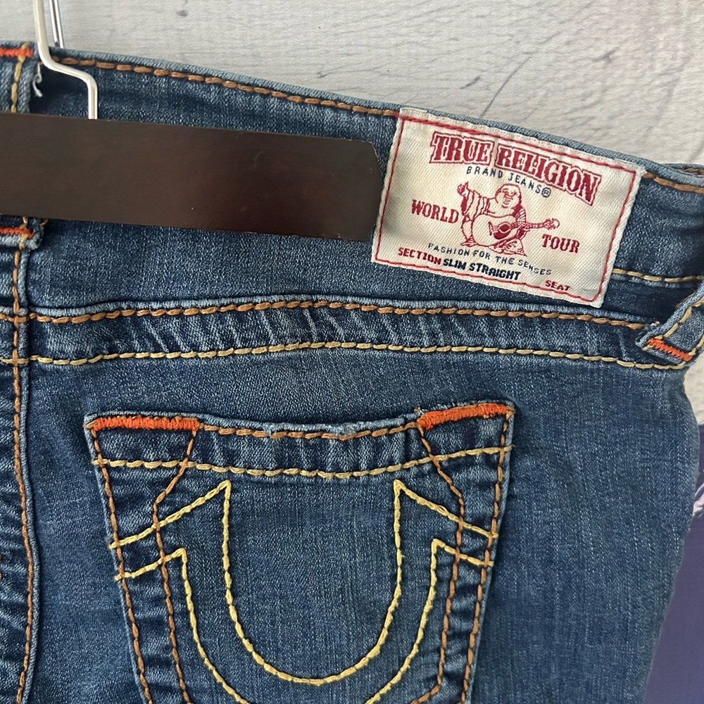 True Religion Women's Denim Straight Leg Jeans